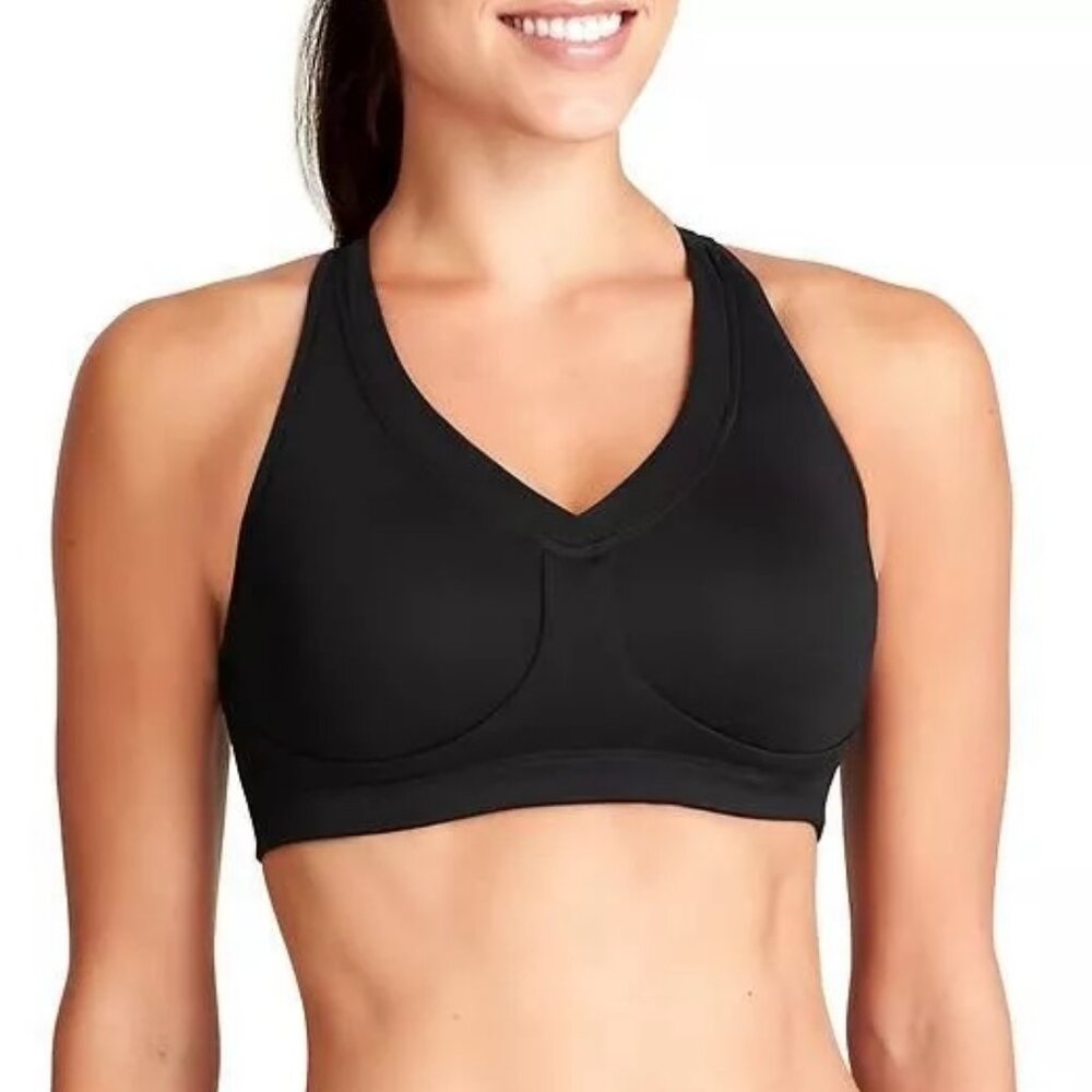 Athleta Dark Gray Va Va Racerback Sports Bra #903749 Size 34D